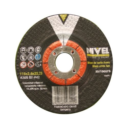 100605 Disco corte metal 115x2,5x22 mm nivel 100605 Promoción