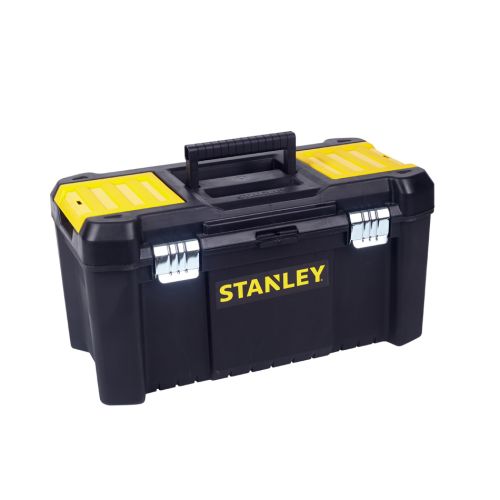 Más Vendido Caja herramientas 482x254x250mm plastico negro/amarillo stanley