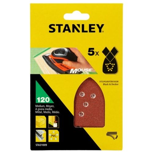 120955 Hoja lija mouse perforada grano 120 stanley Últimas Unidades