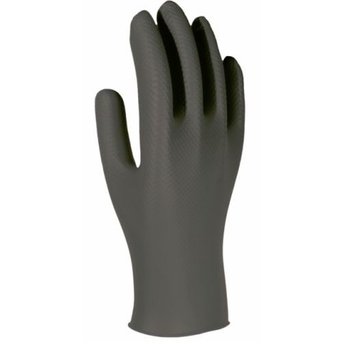 123099 Guante desechable texturizado l nitrilo negro unigrip bk 3l 2560 l Económico