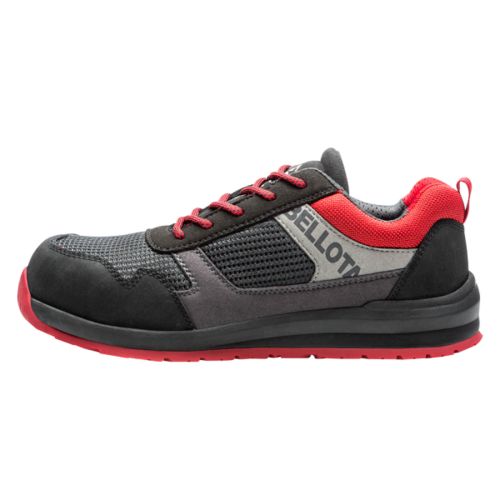 129620 Zapato seguridad s1p t45 negro/rojo street bellota Precio De Fábrica