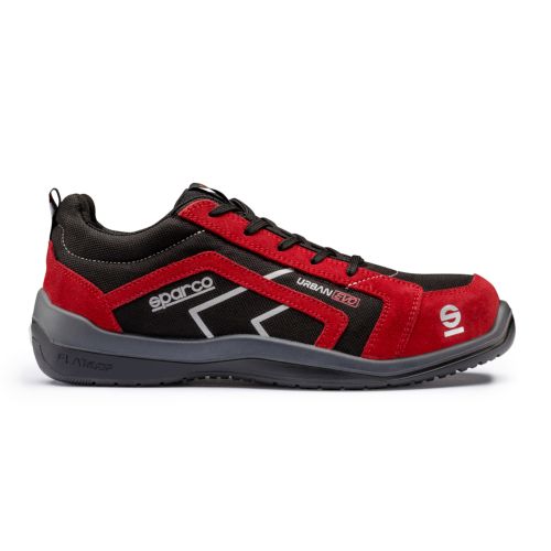 129808 Zapato seguridad s3-src puntera composite t39 piel negra/roja urban evo sparco Comprar En Línea
