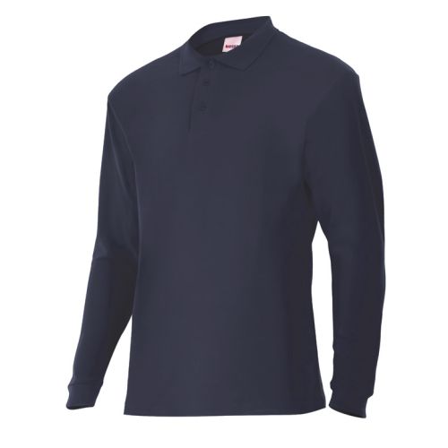 133843 Polo trabajo l manga larga velilla 60%algodon 40%poliester me azul marino Comprar En Línea