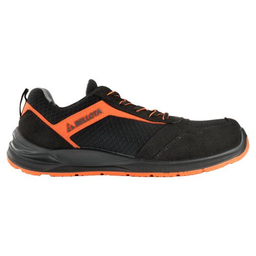 133941 Zapato seguridad s1p t47 microfibra y mesh ultratranspirable negro/naranja flex Disponible Ahora