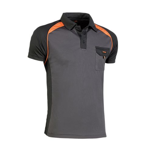 142445 Polo top range coolway gris / naranja talla s Popular