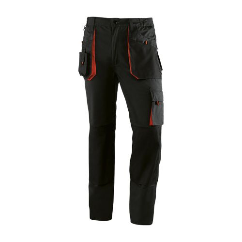 142449 Pantalon multibolsillos 265 gr top range gris / naranja talla 3xl Favorito De Clientes