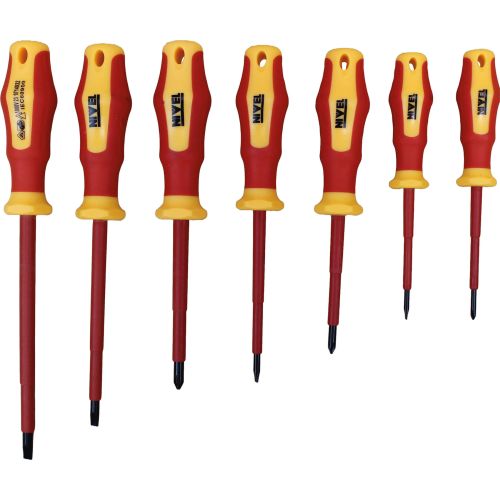 143602 Destornillador aislado 1000 v (juego 7 piezas) 4 sl + 3 ph Promoción