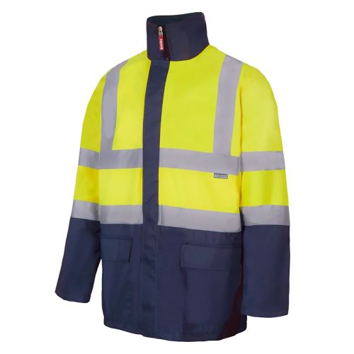 144039 Parka alta visibilidad 4 en 1 marino / amarillo talla m Compra Hoy