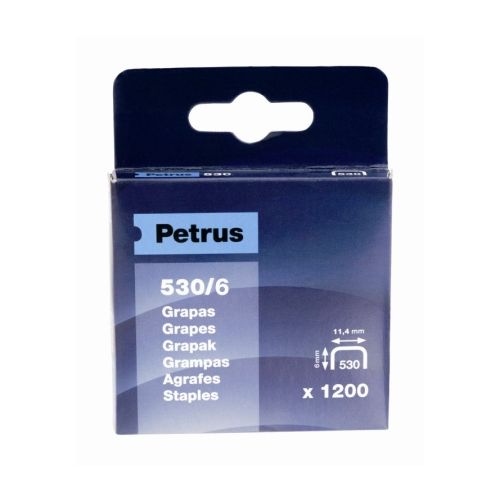 19094 A Buen Precio Grapa clavadora modelo 530 06mm acero petrus 1.200 pz 77513