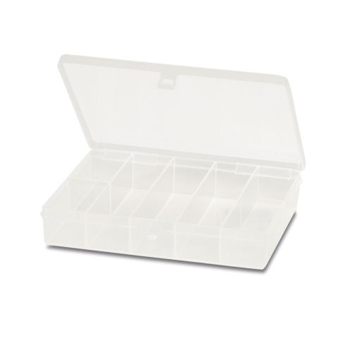 19524 Precio Bajo Estuche clasificador domestico 160x122x30mm polipropileno transparente 23-1 tayg