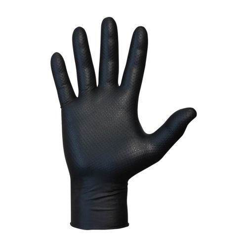 23002447 Directo De Fábrica Guante desechable nitrilo agility grip negro 50 uds talla 10 juba