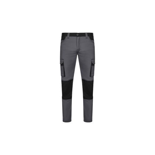 23003251 Última Versión Pantalon stretch 240 gr solid match gris / negro talla 50 velilla