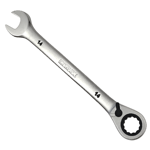 23004377 Llave combinada con carraca reversible 8 mm cromo vanadio ironside Tendencia