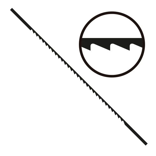 23020668 Nuevo Modelo Pelo marqueteria segueta plana nº 4 madera 144 uds 13 cm, 25 tpi wuto