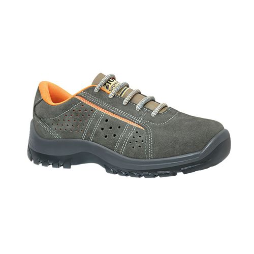 60536_1 Zapato seguridad s1p suela pu/pu puntera/plantilla metalica piel serraje gris zion snuman panter Directo De Fábrica