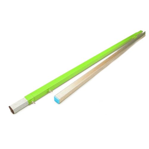 61709 Regla construccion extensible 1,95-3,35mt acero verde theca Máxima Calidad