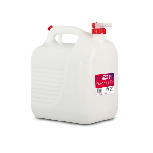 73882 Bidon trasvase liquidos alimentario con tapon/grifo 265x200x307mm 10lt plastico Favorito De Clientes