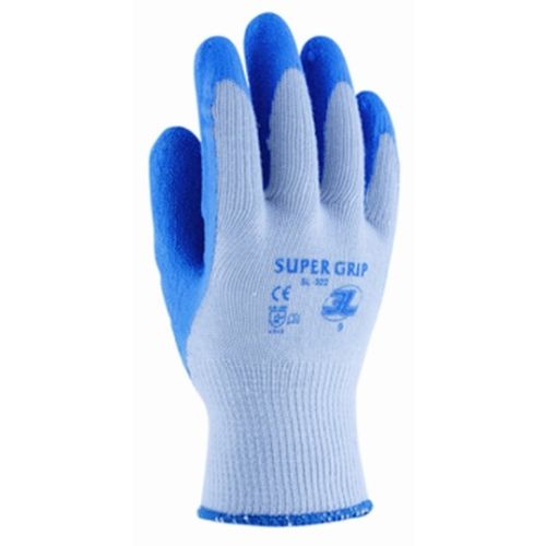 Últimas Unidades Guante construccion palma latex rugoso m08 poliamida/algodon azul supergrip 3l