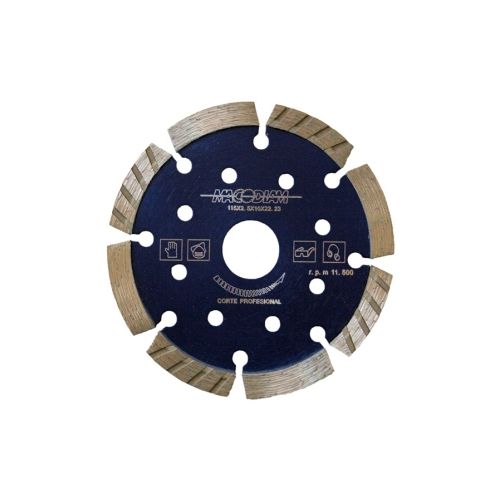 96450 Tendencia Disco corte profesional segmentado turbo 115 mmx10mm macodiam mat34t115-10