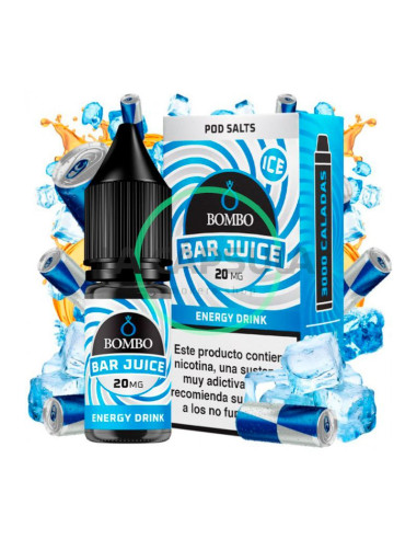 Energy Drink Ice Bar Juice by Bombo 10ml Máxima Calidad