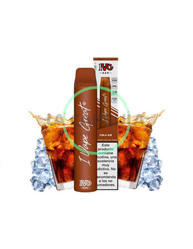 IVG Bar Plus Pod Desechable Cola Ice 600 Puffs Entrega Rápida