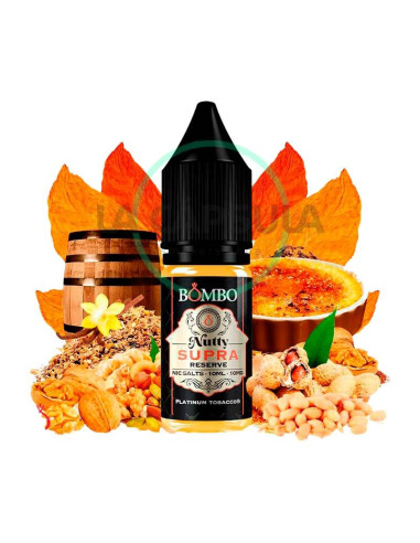 Mejor Precio Nutty Supra Reserve Platinum Tobaccos Nic Salts by Bombo 10ml