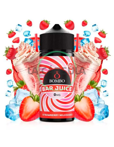 Strawberry Milkshake Ice Bar Juice by Bombo 100ml Oferta Limitada